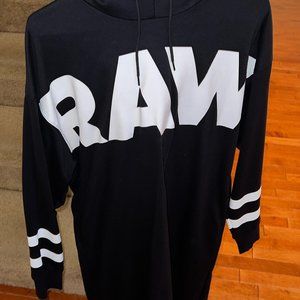 G- STAR - RAW SWEATSHIRT DRESS -SIZE MEDIUM - BLACK